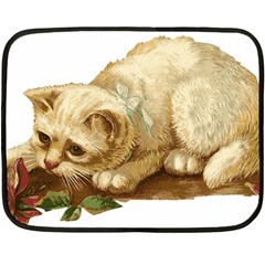 Cat 1827211 1920 Fleece Blanket (mini) by vintage2030