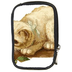 Cat 1827211 1920 Compact Camera Leather Case by vintage2030