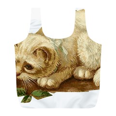 Cat 1827211 1920 Full Print Recycle Bag (l) by vintage2030