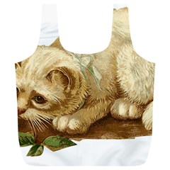 Cat 1827211 1920 Full Print Recycle Bag (xl) by vintage2030