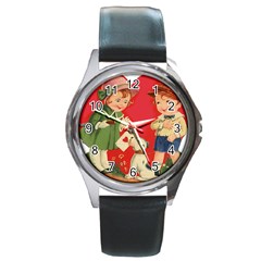 Children 1731738 1920 Round Metal Watch by vintage2030