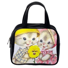 Rabbits 1731749 1920 Classic Handbag (one Side) by vintage2030