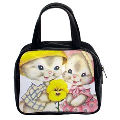 Rabbits 1731749 1920 Classic Handbag (two Sides) by vintage2030