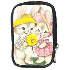 Rabbits 1731749 1920 Compact Camera Leather Case by vintage2030