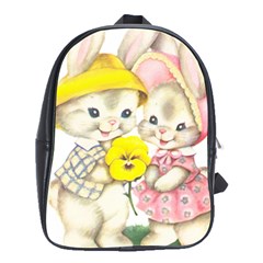 Rabbits 1731749 1920 School Bag (large) by vintage2030