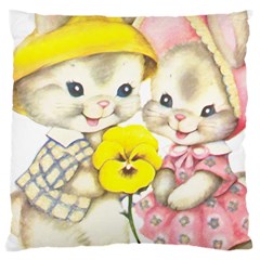 Rabbits 1731749 1920 Large Cushion Case (two Sides)