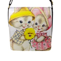 Rabbits 1731749 1920 Flap Closure Messenger Bag (l) by vintage2030