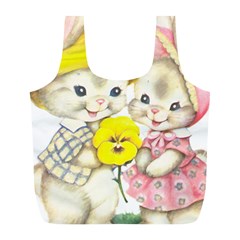 Rabbits 1731749 1920 Full Print Recycle Bag (l) by vintage2030