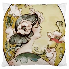 Lady 1650603 1920 Large Flano Cushion Case (one Side) by vintage2030