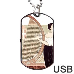 Woman 1503387 1920 Dog Tag Usb Flash (one Side) by vintage2030