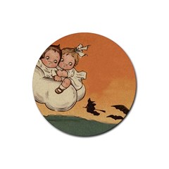 Halloween 1461955 1920 Rubber Round Coaster (4 Pack)  by vintage2030