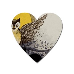 Owl 1462736 1920 Heart Magnet by vintage2030