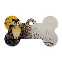 Owl 1462736 1920 Dog Tag Bone (one Side) by vintage2030