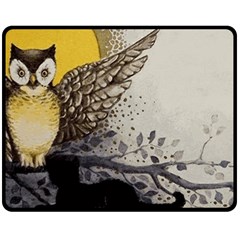 Owl 1462736 1920 Double Sided Fleece Blanket (medium)  by vintage2030