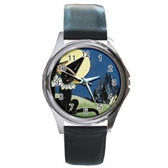 Black Cat 1462738 1920 Round Metal Watch by vintage2030