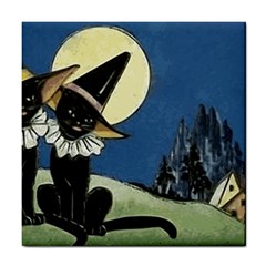 Black Cat 1462738 1920 Tile Coasters by vintage2030