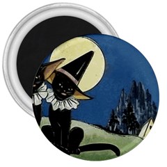 Black Cat 1462738 1920 3  Magnets by vintage2030