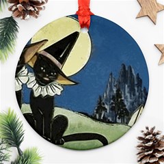 Black Cat 1462738 1920 Ornament (round) by vintage2030