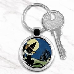 Black Cat 1462738 1920 Key Chains (round)  by vintage2030