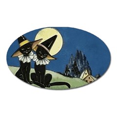 Black Cat 1462738 1920 Oval Magnet by vintage2030