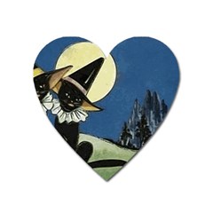 Black Cat 1462738 1920 Heart Magnet by vintage2030