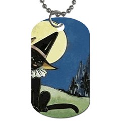 Black Cat 1462738 1920 Dog Tag (one Side) by vintage2030