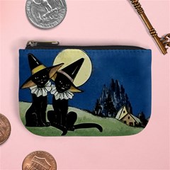 Black Cat 1462738 1920 Mini Coin Purse by vintage2030