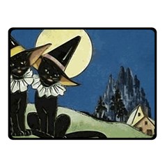 Black Cat 1462738 1920 Fleece Blanket (small) by vintage2030