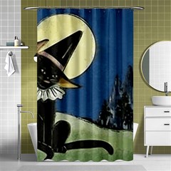 Black Cat 1462738 1920 Shower Curtain 48  X 72  (small)  by vintage2030