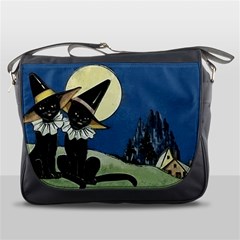 Black Cat 1462738 1920 Messenger Bag by vintage2030