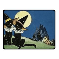 Black Cat 1462738 1920 Double Sided Fleece Blanket (small)  by vintage2030