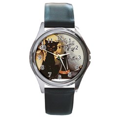 Owls 1461952 1920 Round Metal Watch by vintage2030