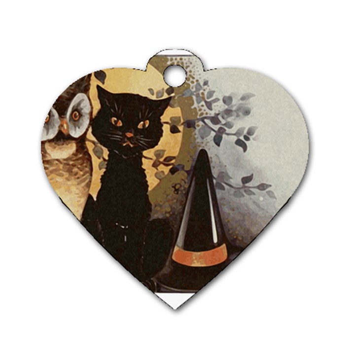 Owls 1461952 1920 Dog Tag Heart (Two Sides)