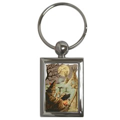 Witch 1461958 1920 Key Chains (rectangle)  by vintage2030