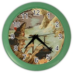 Witch 1461958 1920 Color Wall Clock by vintage2030