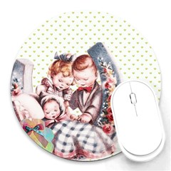 Ornamental 1336128 1280 Round Mousepads by vintage2030