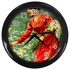 Lady 1334282 1920 Wall Clock (black) by vintage2030