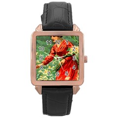 Lady 1334282 1920 Rose Gold Leather Watch  by vintage2030