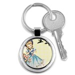 Girl 1370912 1280 Key Chains (Round)  Front