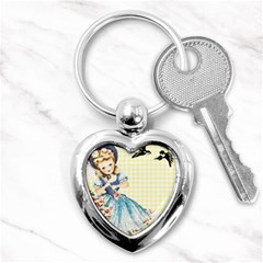 Girl 1370912 1280 Key Chains (heart)  by vintage2030