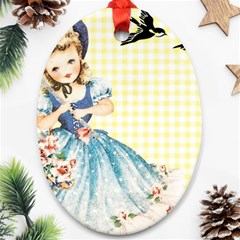 Girl 1370912 1280 Oval Ornament (two Sides) by vintage2030