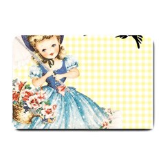 Girl 1370912 1280 Small Doormat  by vintage2030