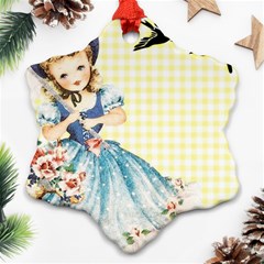 Girl 1370912 1280 Snowflake Ornament (two Sides) by vintage2030