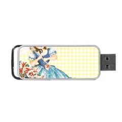 Girl 1370912 1280 Portable Usb Flash (one Side) by vintage2030