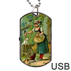 Postcard 1348470 1920 Dog Tag Usb Flash (two Sides) by vintage2030