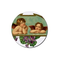 Angel 1332287 1920 Rubber Round Coaster (4 Pack)  by vintage2030