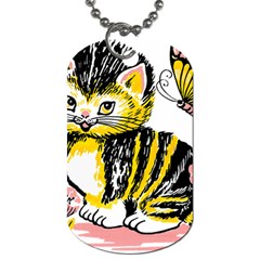 Cat 1348502 1920 Dog Tag (one Side) by vintage2030