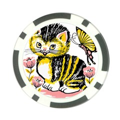 Cat 1348502 1920 Poker Chip Card Guard by vintage2030