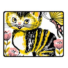 Cat 1348502 1920 Fleece Blanket (small) by vintage2030