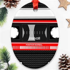 Compact Cassette Ornament (oval) by vintage2030